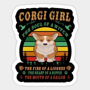 Corgi Girl - Witch - Lioness - Hippie - Sailor (80) Sticker